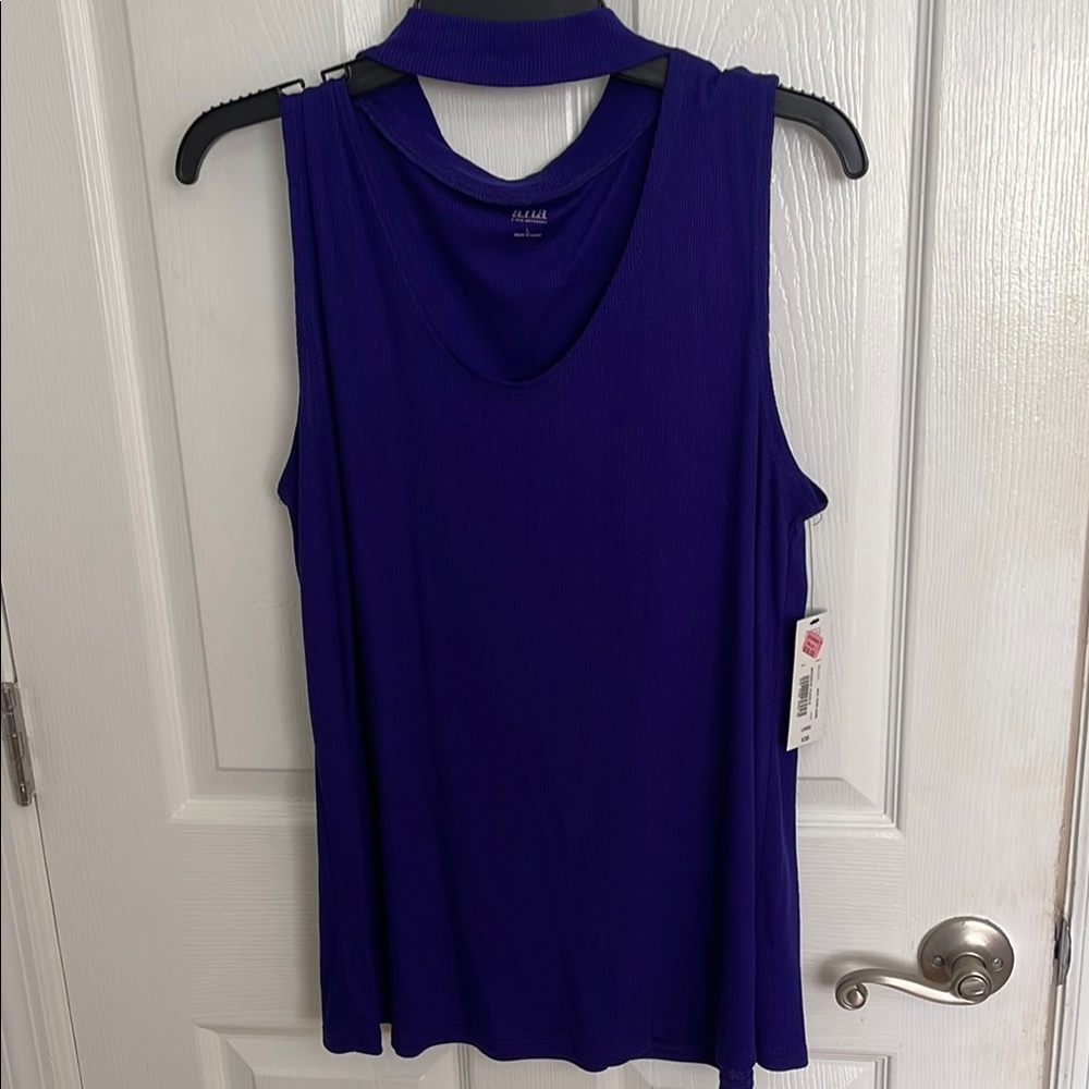 Blue Sleeveless Top
